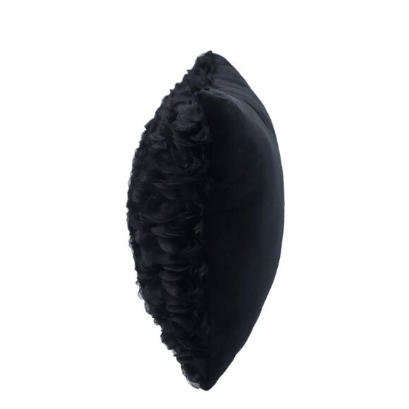 Ashland 20 X 12 Gothic Bordeaux Decorative Accent Rose Pillow- Black - Picture 2 of 7